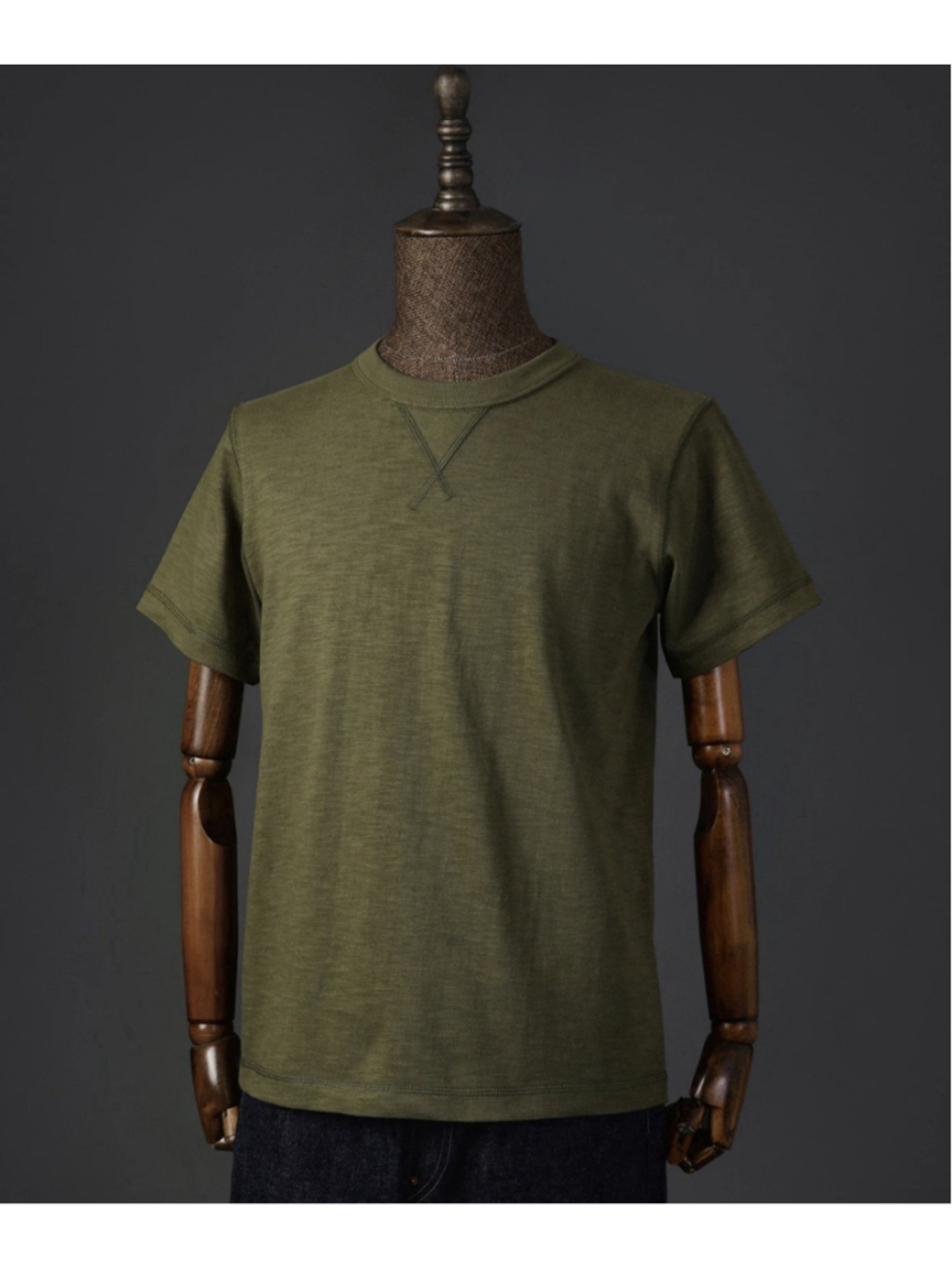 10.5 oz Cotton Tubular Gusset T-Shirt - Green Non Stock Mfg. Co. Bronson XXL
